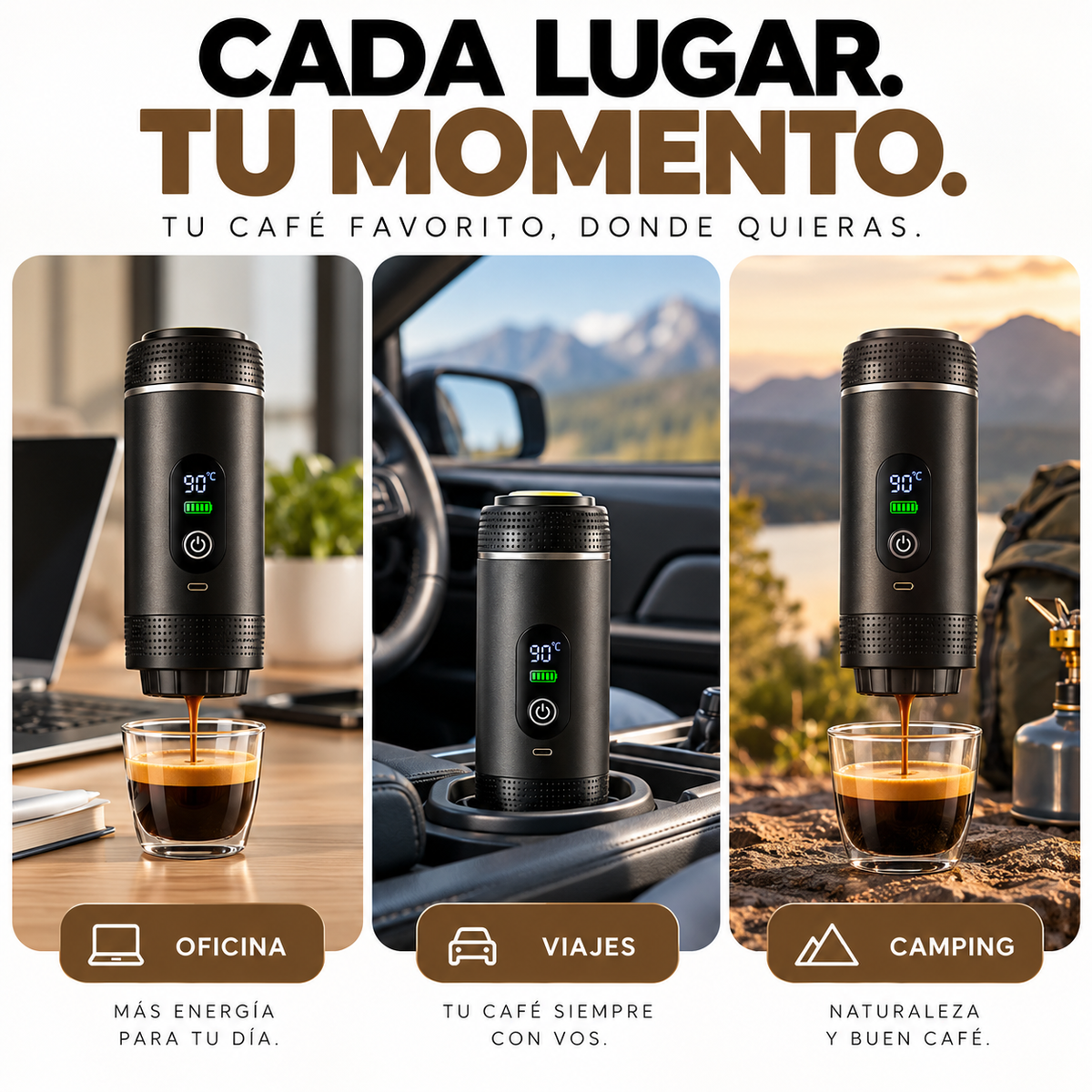 Cafetera Espresso Portátil Digital | KAVETO