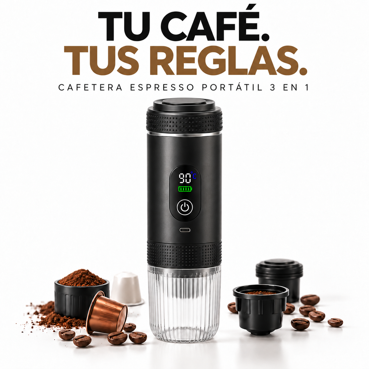 Cafetera Espresso Portátil Digital | KAVETO